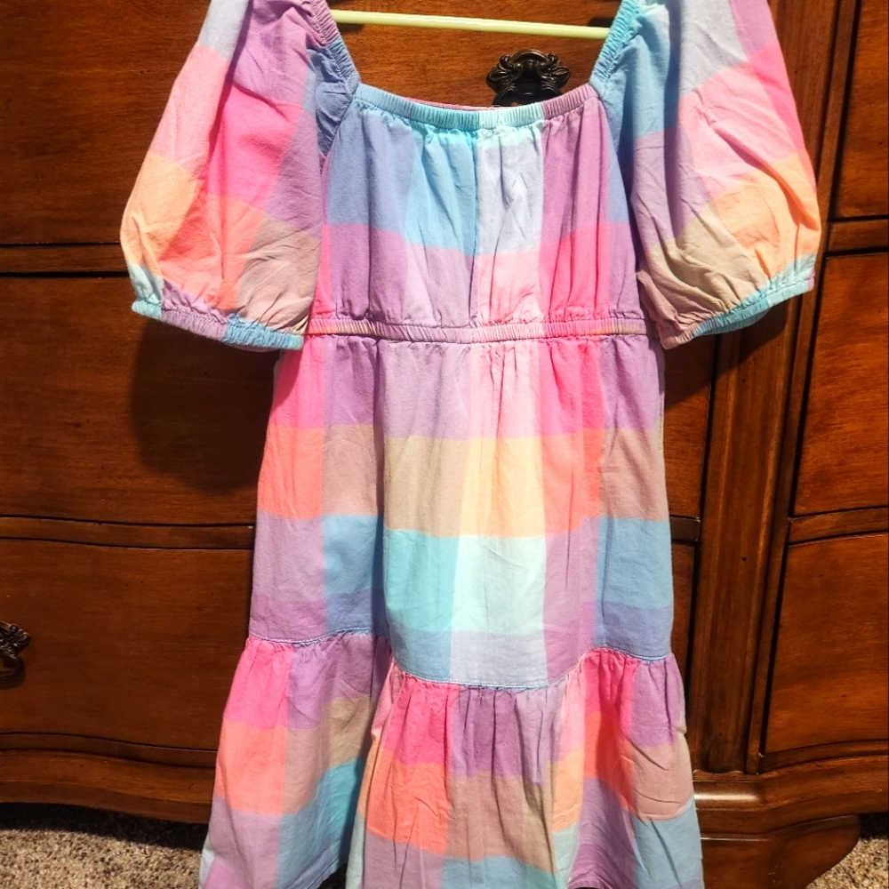 Girls Plaid Dress